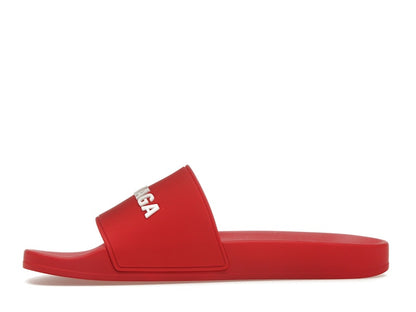 Balenciaga Pool Slide Red White