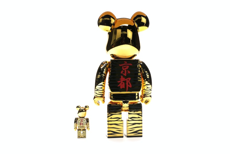 Bearbrick x Tyga x Hajime Sorayama 100% & 400% Set Gold