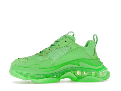 Balenciaga Triple S Soft Neon Green Clear Sole (Women's)