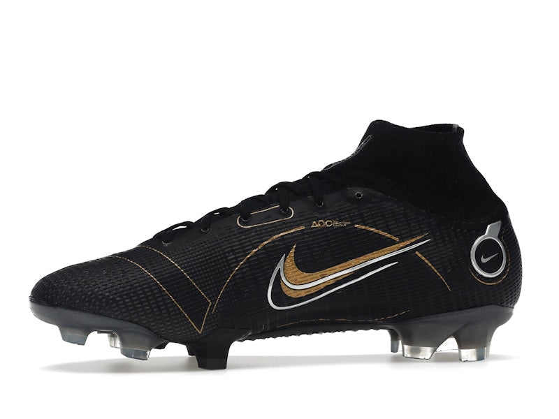Nike Mercurial Superfly 8 FG Black Metallic Silver Gold
