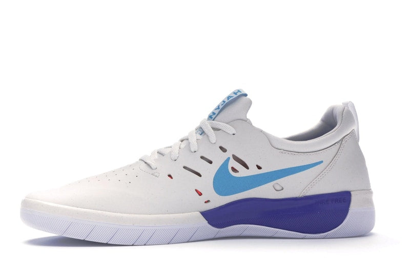 Nike SB Nyjah Summit White Light Blue Fury