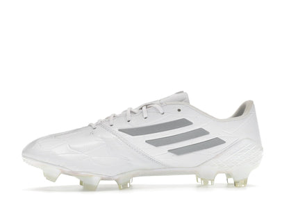 adidas Adizero F50 4 Leather FG White Silver Metallic