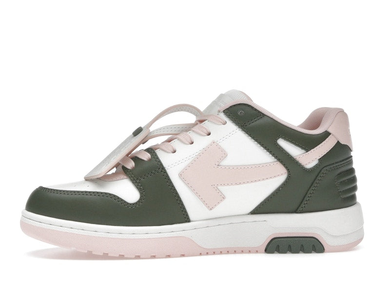 OFF-WHITE Out Of Office OOO Low Tops White Green Pink (Women's)