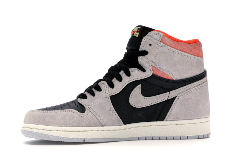 Jordan 1 Retro High Neutral Grey Hyper Crimson