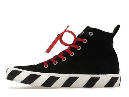 OFF-WHITE Vulcanized Hi Black Red Canvas