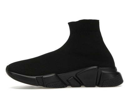 Balenciaga Speed Graffiti Trainers Black White Logo (Women's)