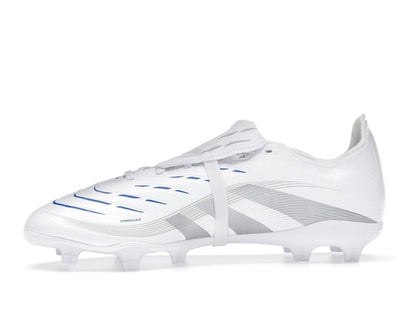 adidas Predator League Fold-Over Tongue FG/MG Cloud White Silver Metallic Bright Royal