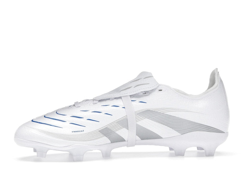 adidas Predator League Fold-Over Tongue FG/MG Cloud White Silver Metallic Bright Royal