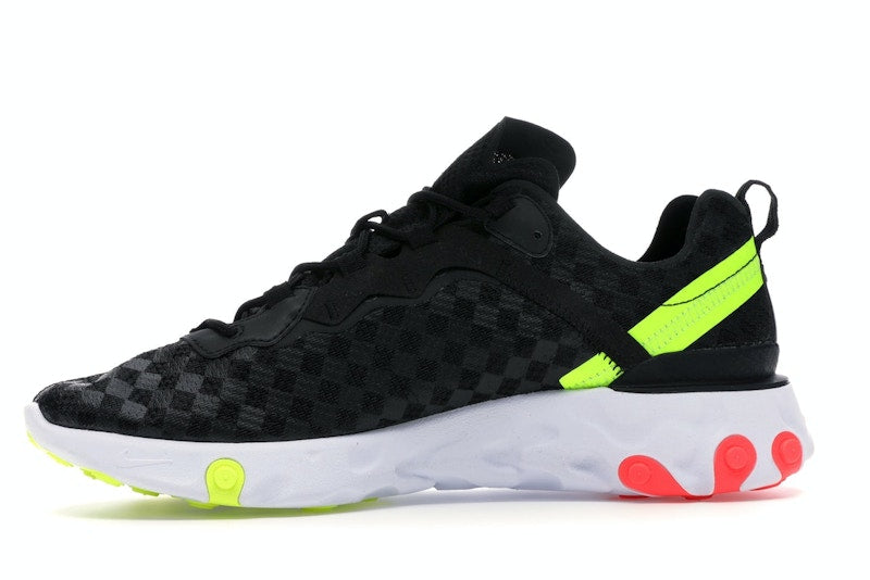 Nike React Element 55 Black Crimson Volt