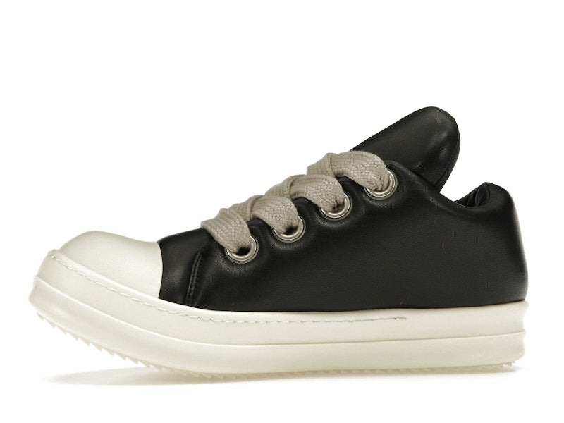 Rick Owens Jumbo Lace Padded Sneaks Low Black Milk