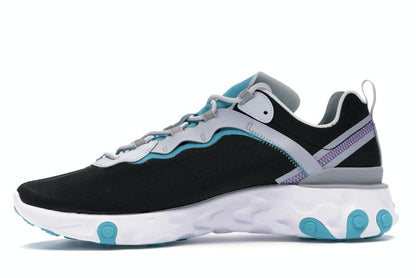 Nike React Element 55 Black Pure Platinum Teal Nebula