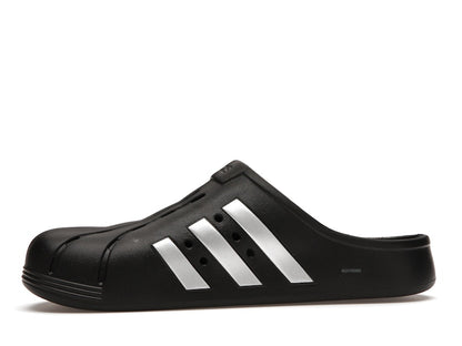 adidas Adilette Clog Black Silver