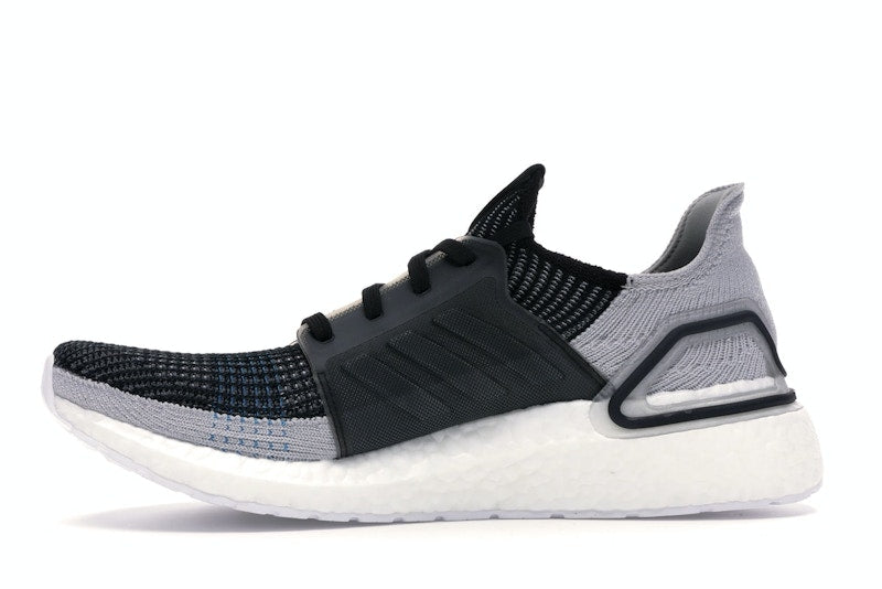 adidas Ultra Boost 19 Core Black Grey Six Shock Cyan