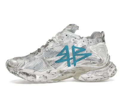 Balenciaga Runner Graffiti White Blue