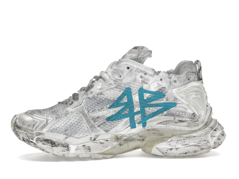 Balenciaga Runner Graffiti White Blue