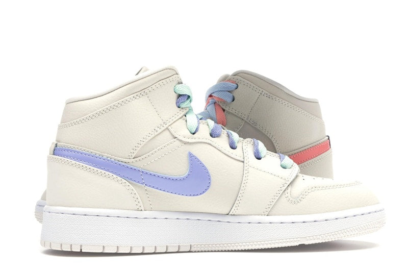 Jordan 1 Mid Multi-Color Swoosh Phantom (GS)