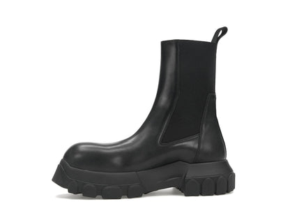 Rick Owens Lido Beatle Bozo Tractor Boots Black
