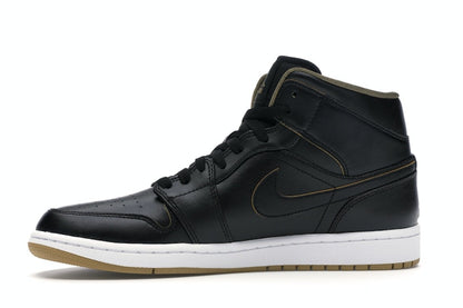 Jordan 1 Retro Mid Black Metallic Gold