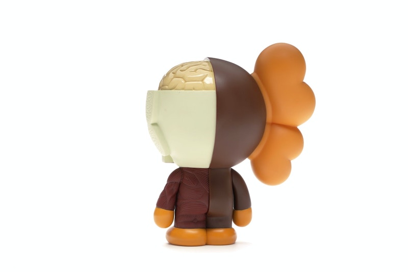 KAWS Bape Dissected Baby Milo Vinyl Figure Brown