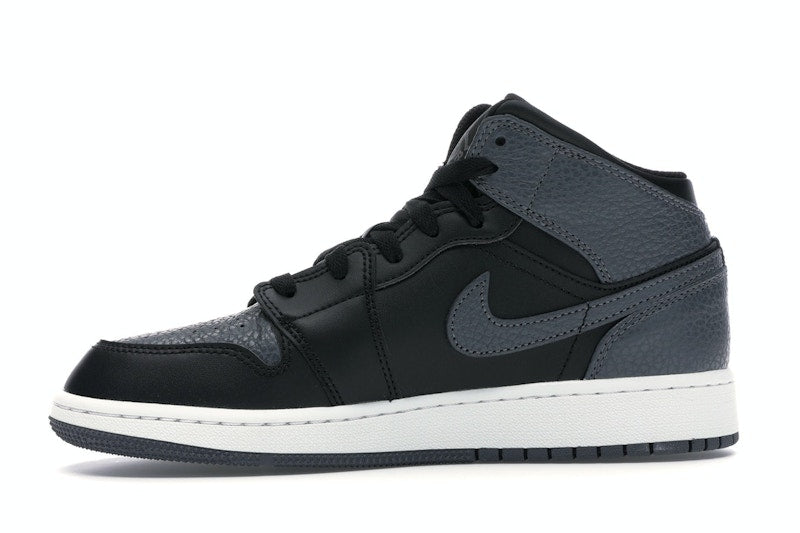 Jordan 1 Mid Black Dark Grey (GS)