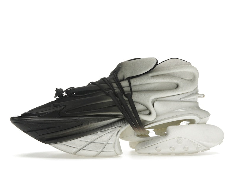 Balmain Unicorn Low-Top White Black Gradiant