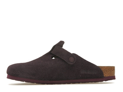 Birkenstock Boston Soft Footbed Suede Wine