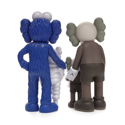 KAWS Family Vinyl Figures Brown/Blue/White