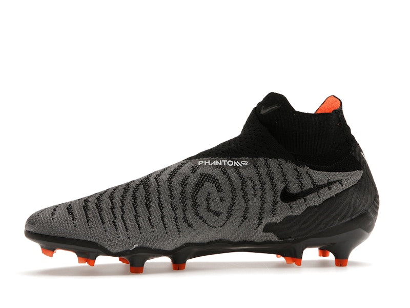 Nike Gripknit Phantom GX Elite Dynamic Fit FG Black Dark Smoke Grey Total Orange