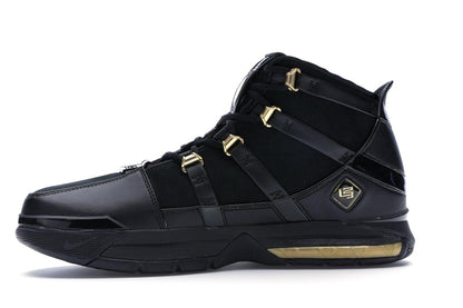 Nike LeBron Zoom 3 Black Metallic Gold