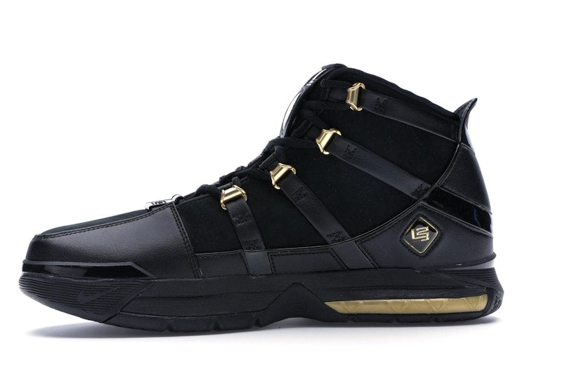 Nike LeBron Zoom 3 Black Metallic Gold