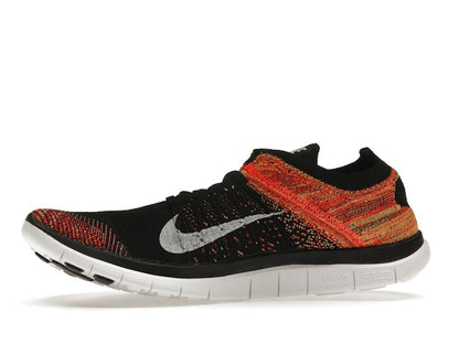 Nike Free Flyknit 4.0 Black Volt Bright Crimson