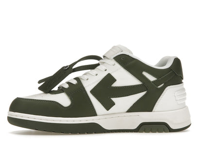 OFF-WHITE Out Of Office OOO Low Tops White Khaki