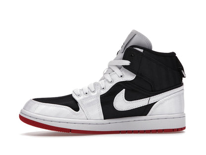Jordan 1 Mid SE Utility Canvas White Black Gym Red (Women's)