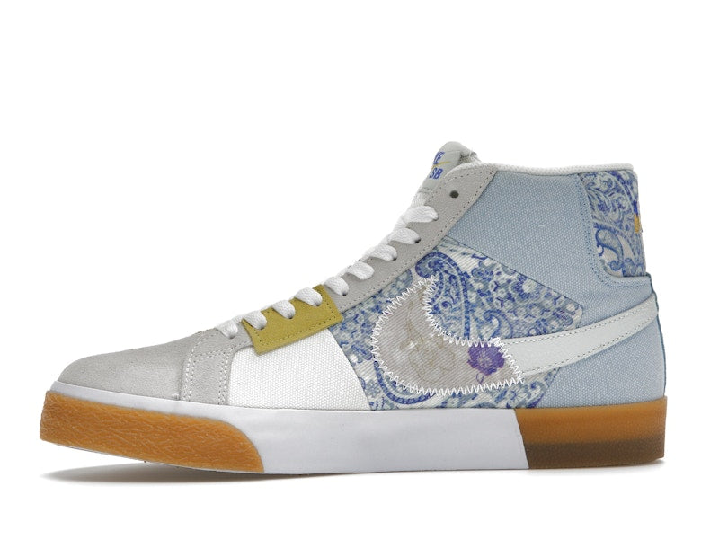 Nike SB Zoom Blazer Mid Premium Floral Paisley Boarder Blue