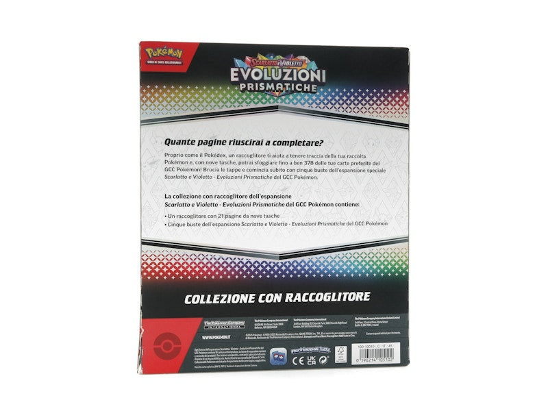 Pokémon Scarlet & Violet Prismastic Evolution Binder Collection (Italian)