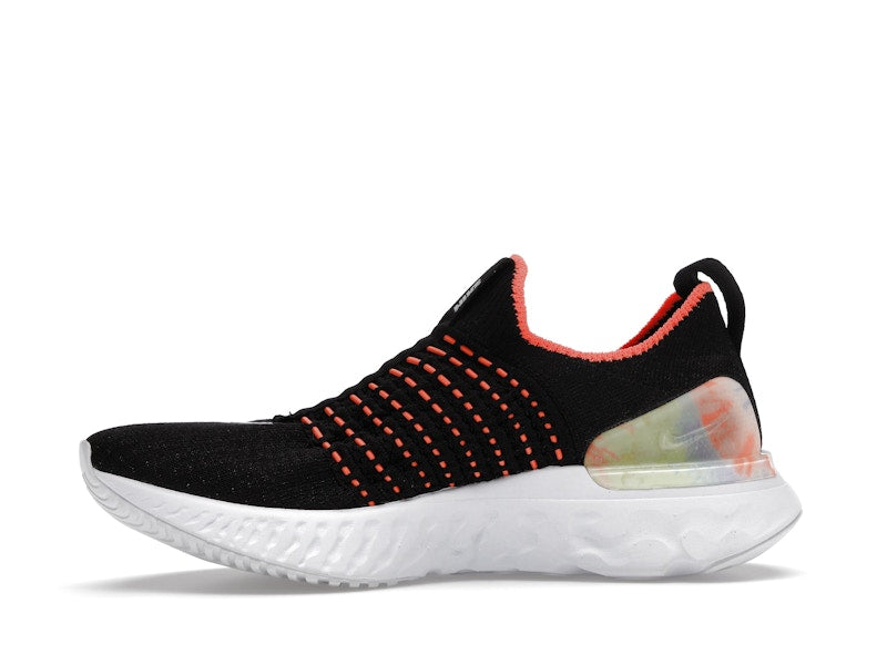 Nike React Phantom Run Flyknit Premium Black Bright Mango (Women's)