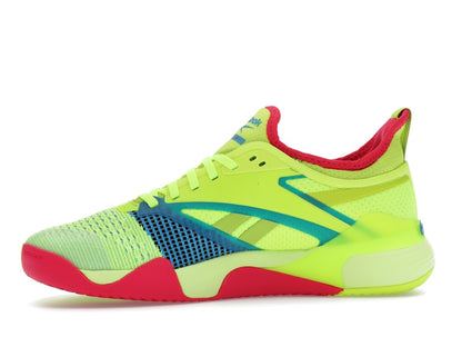 Reebok Nano Court Digital Lime Aqua Bold Pink