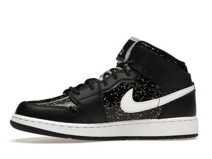 Jordan 1 Mid Black Speckle (GS)