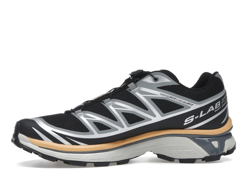Salomon XT-6 Black Footwear Silver Warm Apricot