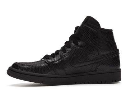 Jordan 1 Mid Black Snakeskin (Women's)