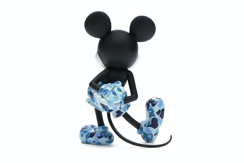 BAPE x Mickey Mouse 90th Anniversary Figure Blue Camo