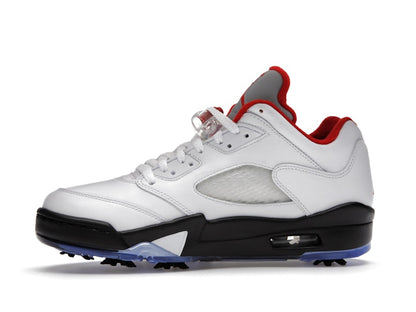 Jordan 5 Retro Low Golf Fire Red (Silver Tongue)