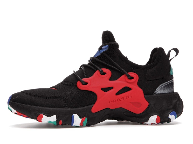 Nike React Presto Black Red Multicolor (GS)