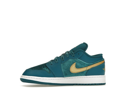 Jordan 1 Low SE Geode Teal Metallic Gold (GS)