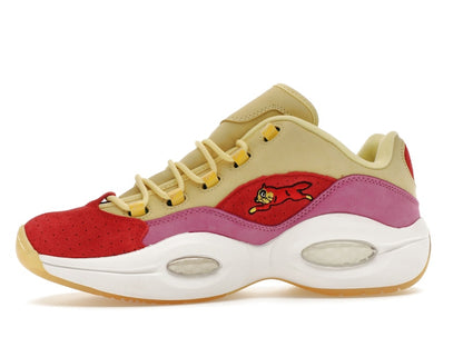 Reebok Question Low BBC Ice Cream Running Dog Yellow Red