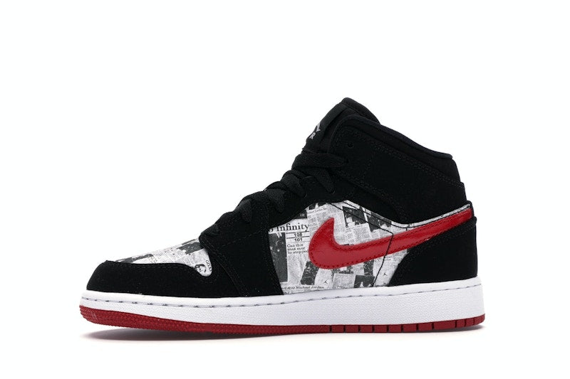Jordan 1 Mid Newspaper Air Times (GS)