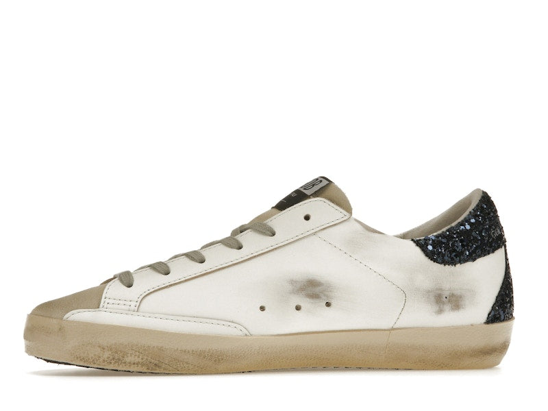 Golden Goose Super-Star White Blue Glitter (Women's)