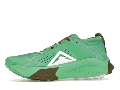 Nike ZoomX Zegama Trail Spring Green Olive Flak Black White