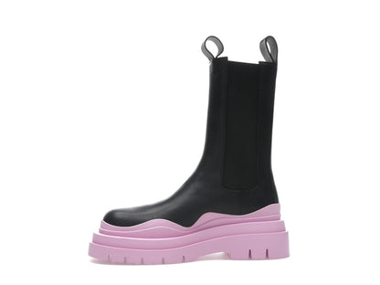 Bottega Veneta Tire Chelsea Boot Black Gloss (Women's)