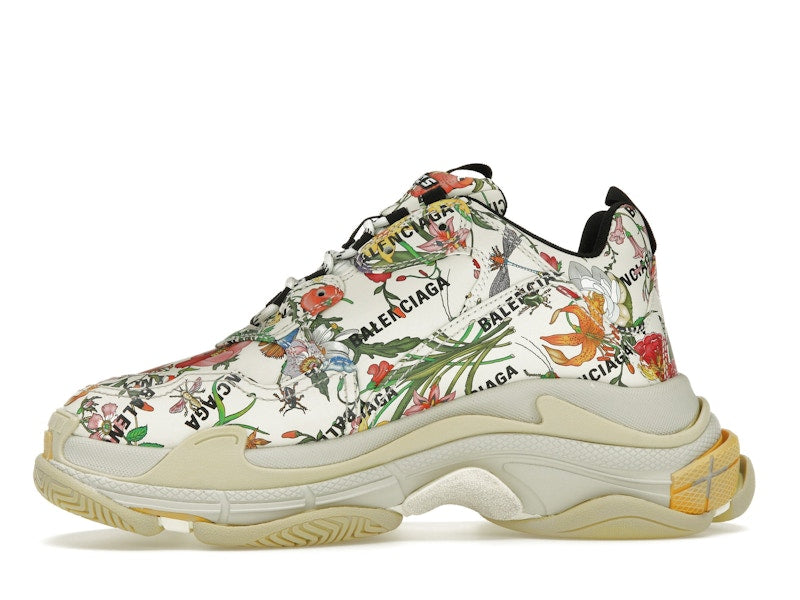 Gucci x Balenciaga The Hacker Project Triple S  Flora Print